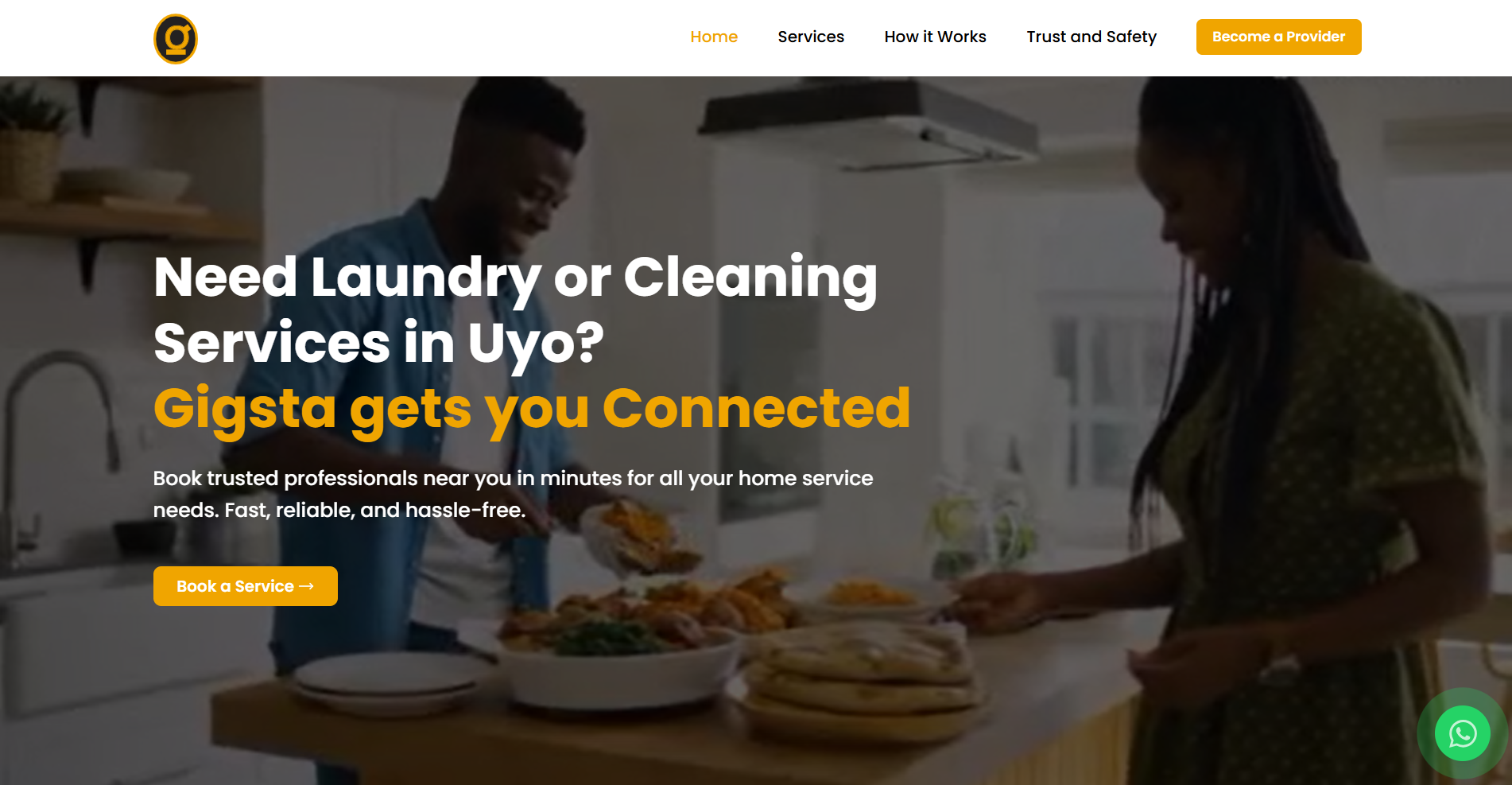 Gigsta website preview image