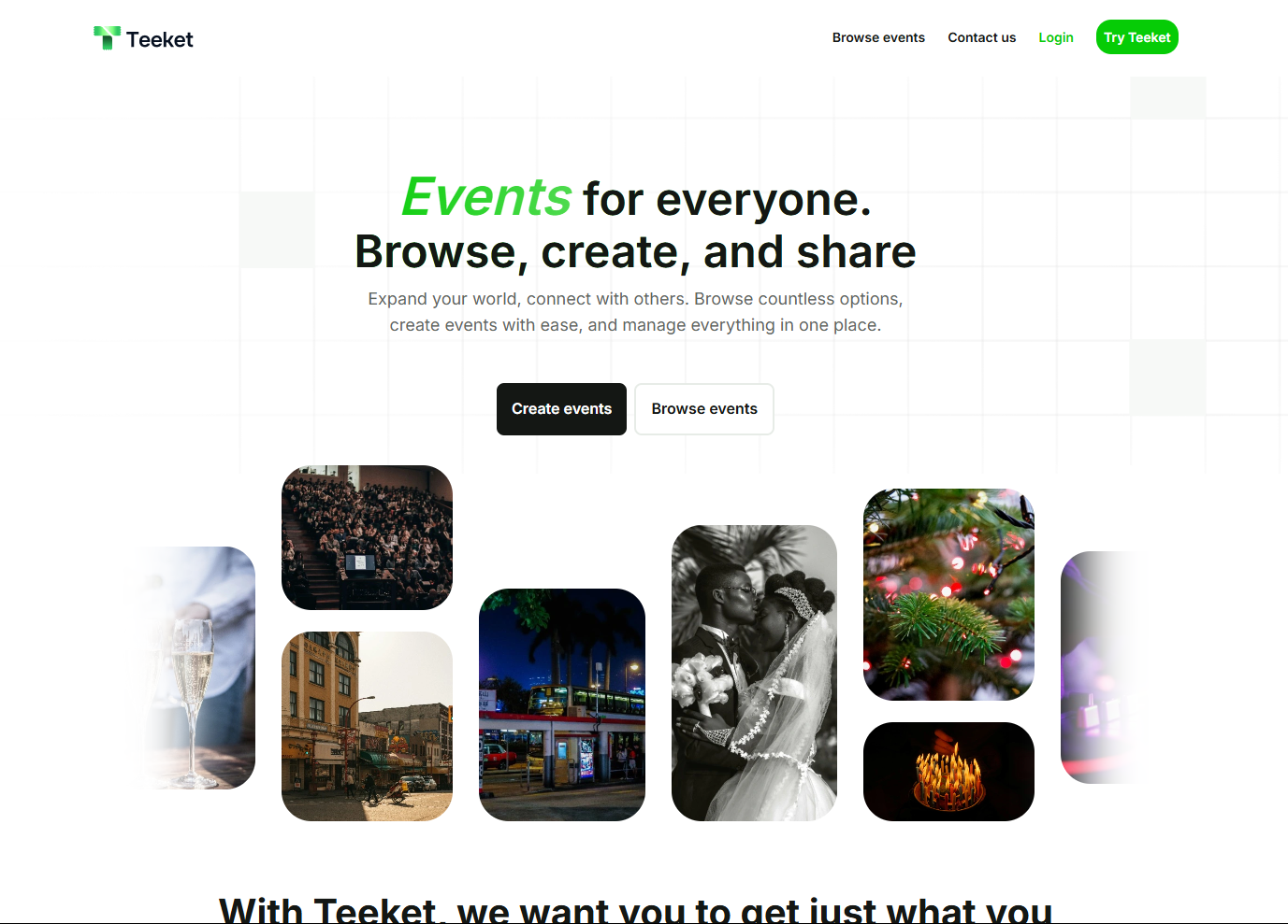 Teeket website preview image